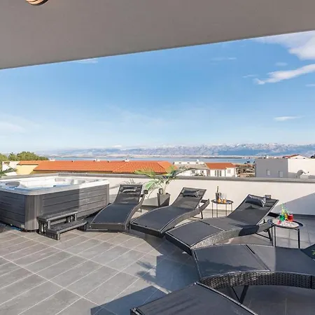 Luxurioeses Penthouse Welle Mit Whirlpool, Grill Und Meerblick Vir Exterior photo