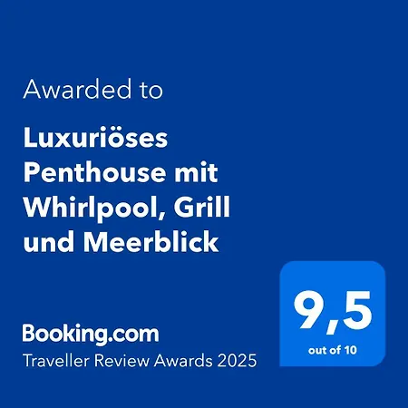 Luxurioeses Penthouse Welle Mit Whirlpool, Grill Und Meerblick Vir Exterior photo