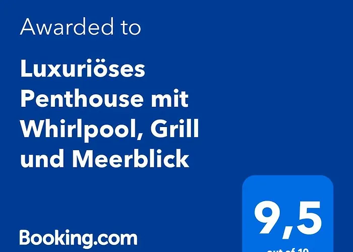 Luxurioeses Penthouse Welle Mit Whirlpool, Grill Und Meerblick